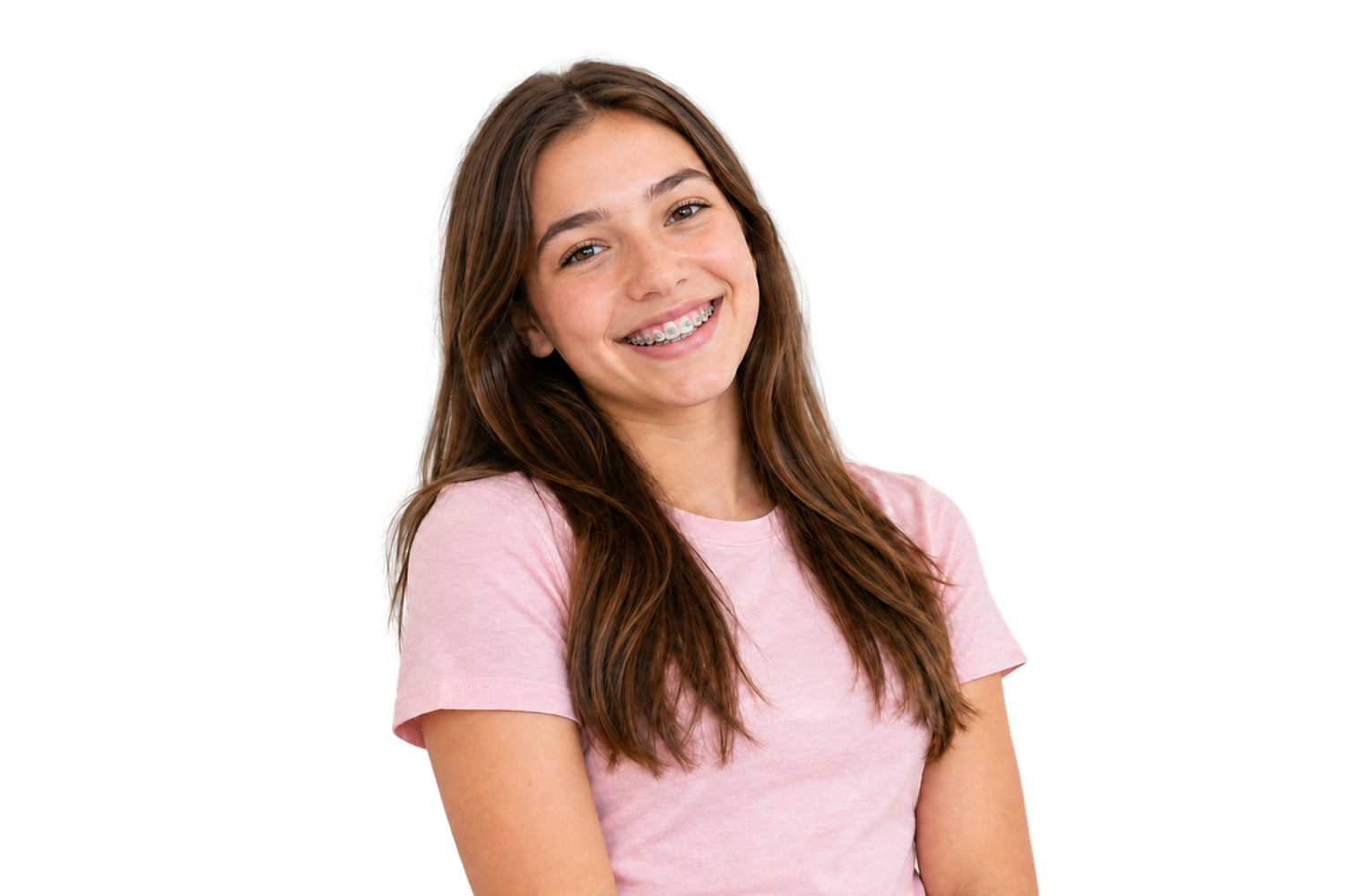 Adolescente souriante